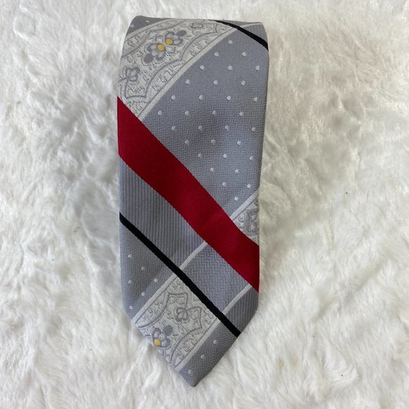 Guy LaRoche Geometric Abstract Tie Men's Cravates Spring - Picture 3 of 5